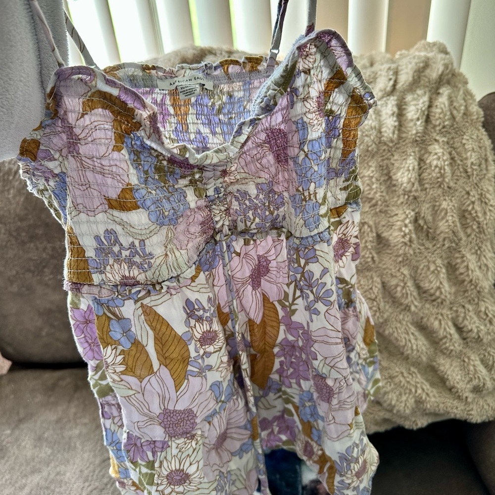 American Eagle Floral Tank